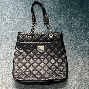 Nine West‎ Black Quilted Tote
